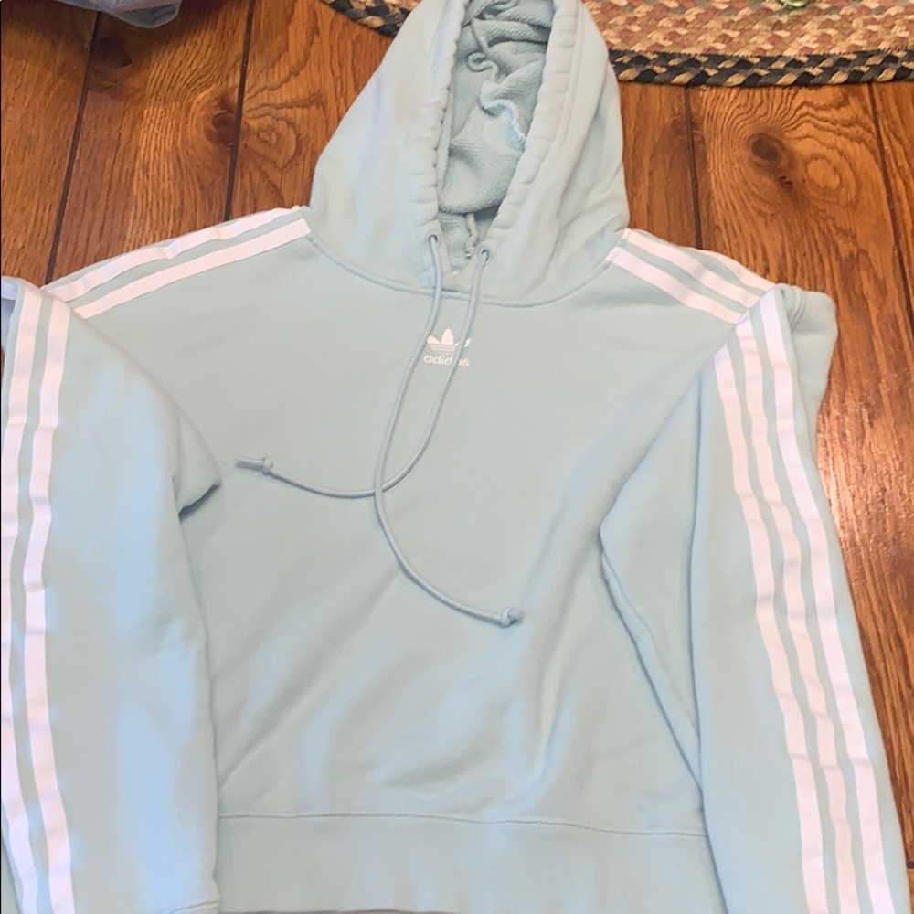 Adidas crop top hoodie